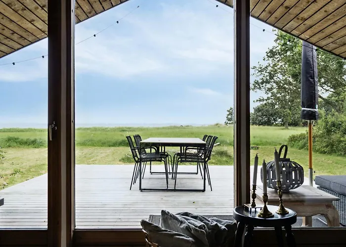 House By Forest And Roskilde Fjord's Waves *